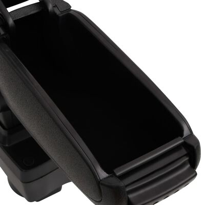 vidaXL Car Armrest Black 12x32x(32-49) cm ABS