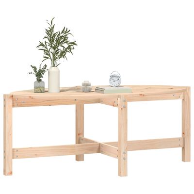 vidaXL Coffee Table 118x63x45 cm Solid Wood Pine