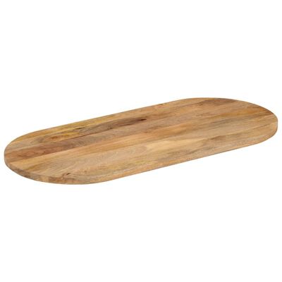 vidaXL Table Top 80x40x2.5 cm Oval Solid Wood Mango