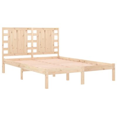 vidaXL Bed Frame without Mattress 120x190 cm Small Double Solid Wood