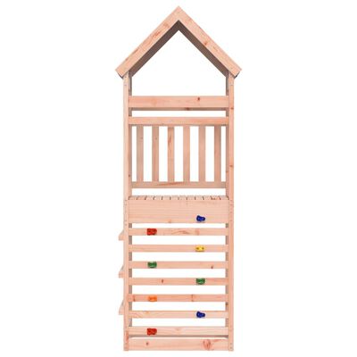 vidaXL Play Tower with Rockwall 85x52.5x265 cm Solid Wood Douglas Fir