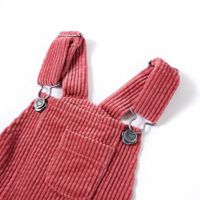 Kids' Overall Dress Corduroy Pink 92