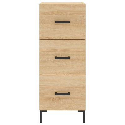 vidaXL Highboard Sonoma Oak 34.5x34x180 cm Engineered Wood