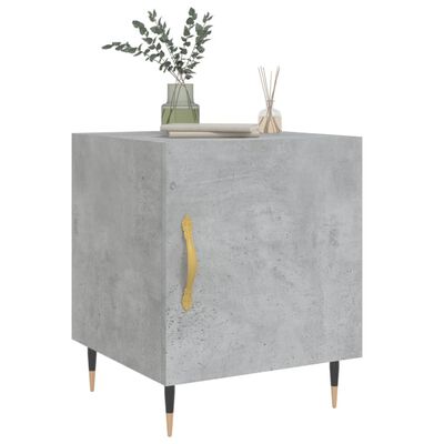 vidaXL Bedside Cabinets 2 pcs Concrete Grey 40x40x50 cm Engineered Wood