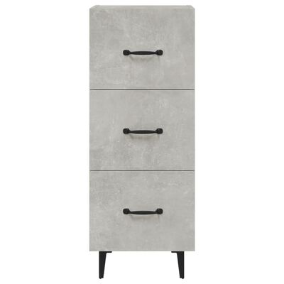 vidaXL Sideboard Concrete Grey 34.5x34x90 cm Engineered Wood