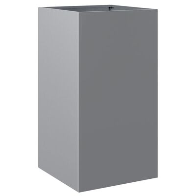 vidaXL Planter Silver 42x38x75 cm Galvanised Steel