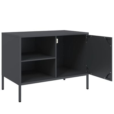 vidaXL TV Cabinet Anthracite 68x39x50.5 cm Steel