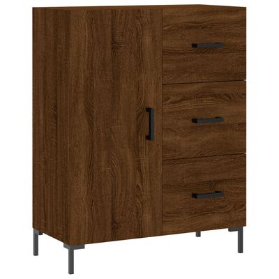 vidaXL Sideboard Brown Oak 69.5x34x90 cm Engineered Wood