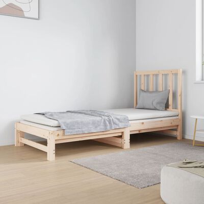 vidaXL Pull-out Day Bed without Mattress 2x(90x190) cm