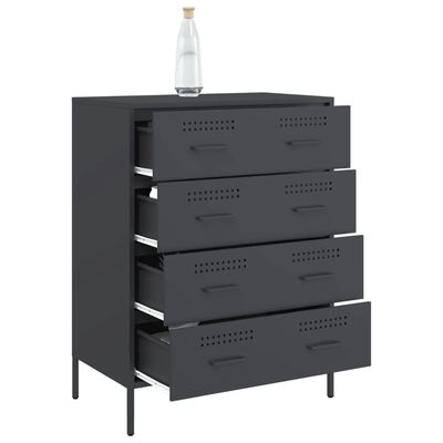 vidaXL Sideboard Anthracite 68x39x89 cm Steel