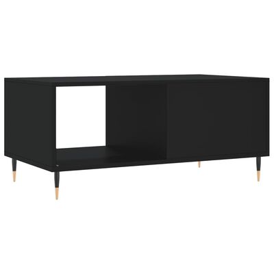 vidaXL Coffee Table Black 90x50x40 cm Engineered Wood