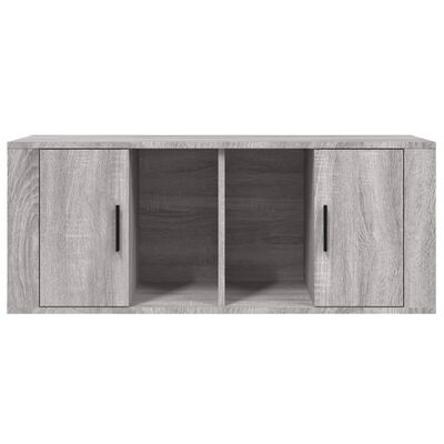 vidaXL TV Cabinet Grey Sonoma 100x35x40 cm Engineered Wood