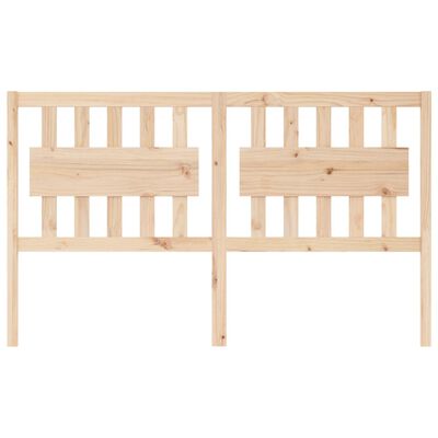 vidaXL Bed Headboard 155.5x4x100 cm Solid Wood Pine