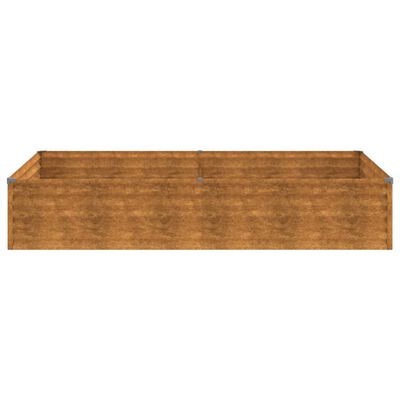 vidaXL Garden Raised Bed 195x100x36 cm Corten Steel