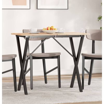 vidaXL Dining Table Legs X-Frame 80x40x73 cm Cast Iron