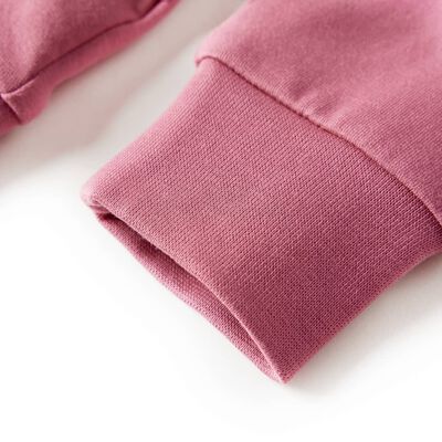 Kids' Sweatshirt Velvet Patchwork Raspberry 116