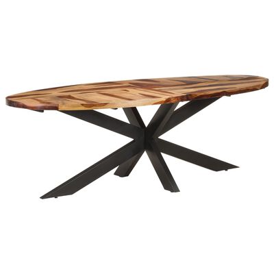 vidaXL Dining Table 240x100x75 cm Acacia Wood with Honey Finish