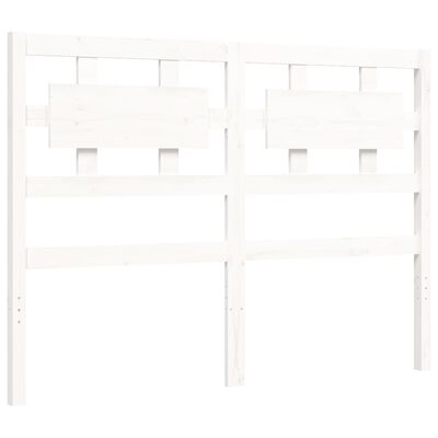 vidaXL Bed Frame without Mattress White 140x200 cm Solid Wood Pine