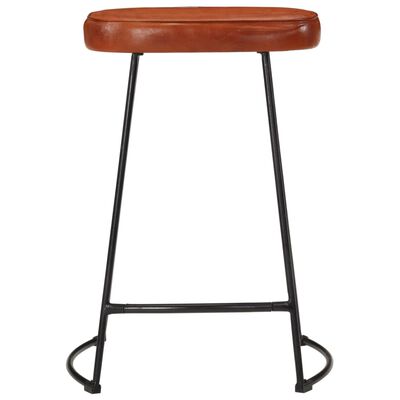 vidaXL Bar Stools 2 pcs Dark Brown 41x29x62 cm