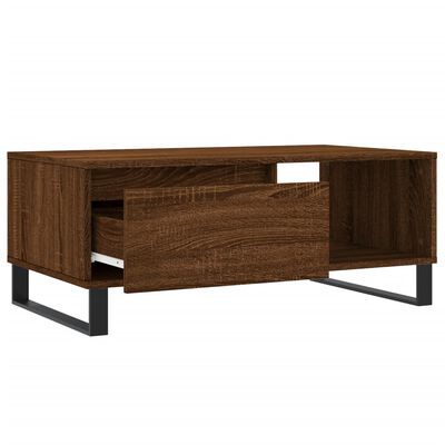 vidaXL Coffee Table Brown Oak 90x50x36.5 cm Engineered Wood