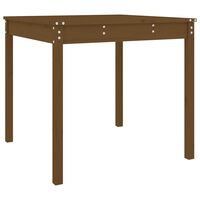 vidaXL Garden Table Honey Brown 82.5x82.5x76 cm Solid Wood Pine