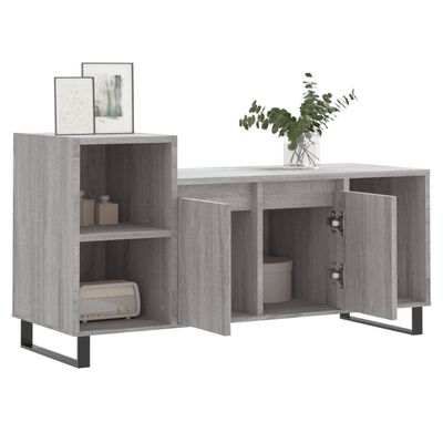 vidaXL TV Cabinet Grey Sonoma 100x35x55 cm Engineered Wood