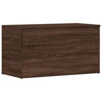 vidaXL Storage Chest Brown Oak 84x42x46 cm Engineered Wood