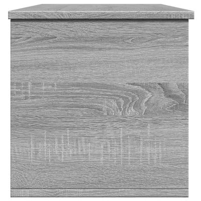 vidaXL Storage Box Grey Sonoma 102x35x35 cm Engineered Wood