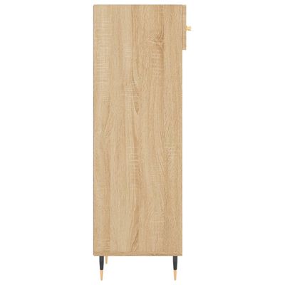 vidaXL Shoe Cabinet Sonoma Oak 30x35x105 cm Engineered Wood