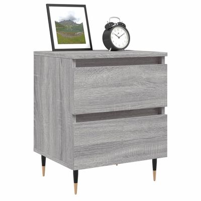 vidaXL Bedside Cabinets 2 pcs Grey Sonoma 40x35x50 cm Engineered Wood
