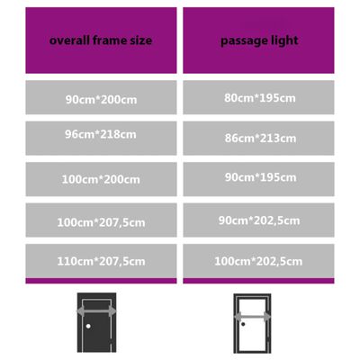 vidaXL Front Door White 100x200 cm Aluminium