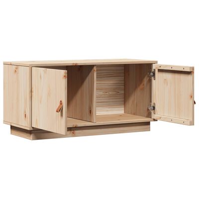 vidaXL TV Cabinet 80x34x40 cm Solid Wood Pine