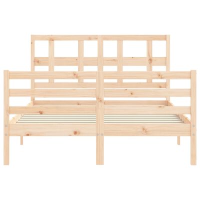 vidaXL Bed Frame without Mattress 120x200 cm Solid Wood