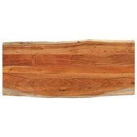 vidaXL Table Top 140x60x3.8 cm Rectangular Solid Wood Acacia Live Edge