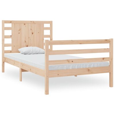 vidaXL Bed Frame Solid Wood Pine 90x200 cm