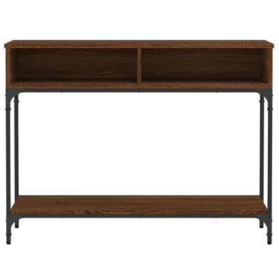 vidaXL Console Table Brown Oak 100x30.5x75 cm Engineered Wood