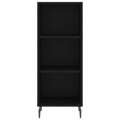 vidaXL Highboard Black 34.5x34x180 cm Engineered Wood