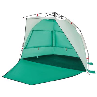 vidaXL Beach Tent 2-Person Sea Green Quick Release Waterproof