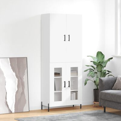 vidaXL Highboard White 69.5x34x180 cm Engineered Wood