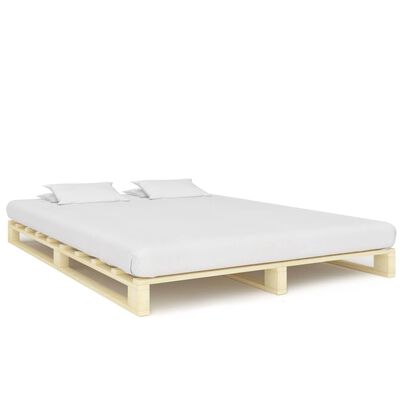 vidaXL Pallet Bed Frame without Mattress 140x200 cm Solid Wood Pine