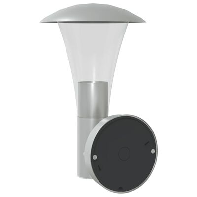 vidaXL Outdoor Wall Light Silver Stainless Steel