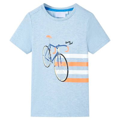 Kids' T-shirt Soft Blue Melange 104