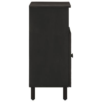 vidaXL Side Cabinet Black 60x33x75 cm Solid Wood Mango