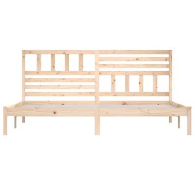 vidaXL Bed Frame without Mattress 180x200 cm Super King Solid Wood Pine