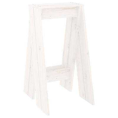 vidaXL Stools 2 pcs White 40x40x75 cm Solid Wood Pine