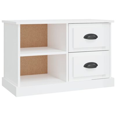 vidaXL TV Cabinet High Gloss White 73x35.5x47.5 cm Engineered Wood