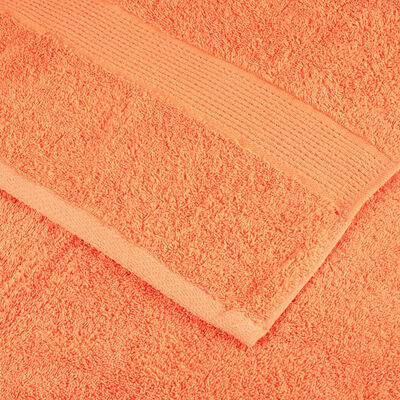 vidaXL 8 Piece Premium Towel Set SOLUND Orange 600 gsm