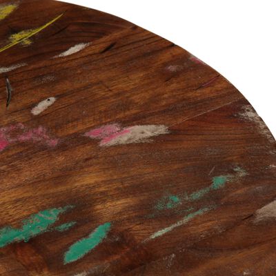 vidaXL Table Top Ø 60x2.5 cm Round Solid Wood Reclaimed