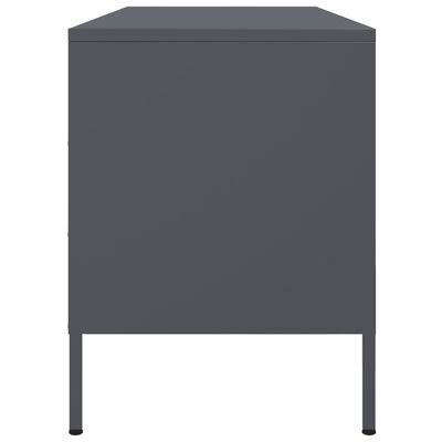 vidaXL TV Cabinet Anthracite 100.5x39x50.5 cm Steel