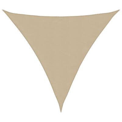 vidaXL Sunshade Sail Oxford Fabric Triangular 5x5x5 m Beige